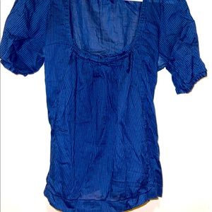 Navy American Eagle blouse tie in black size 12